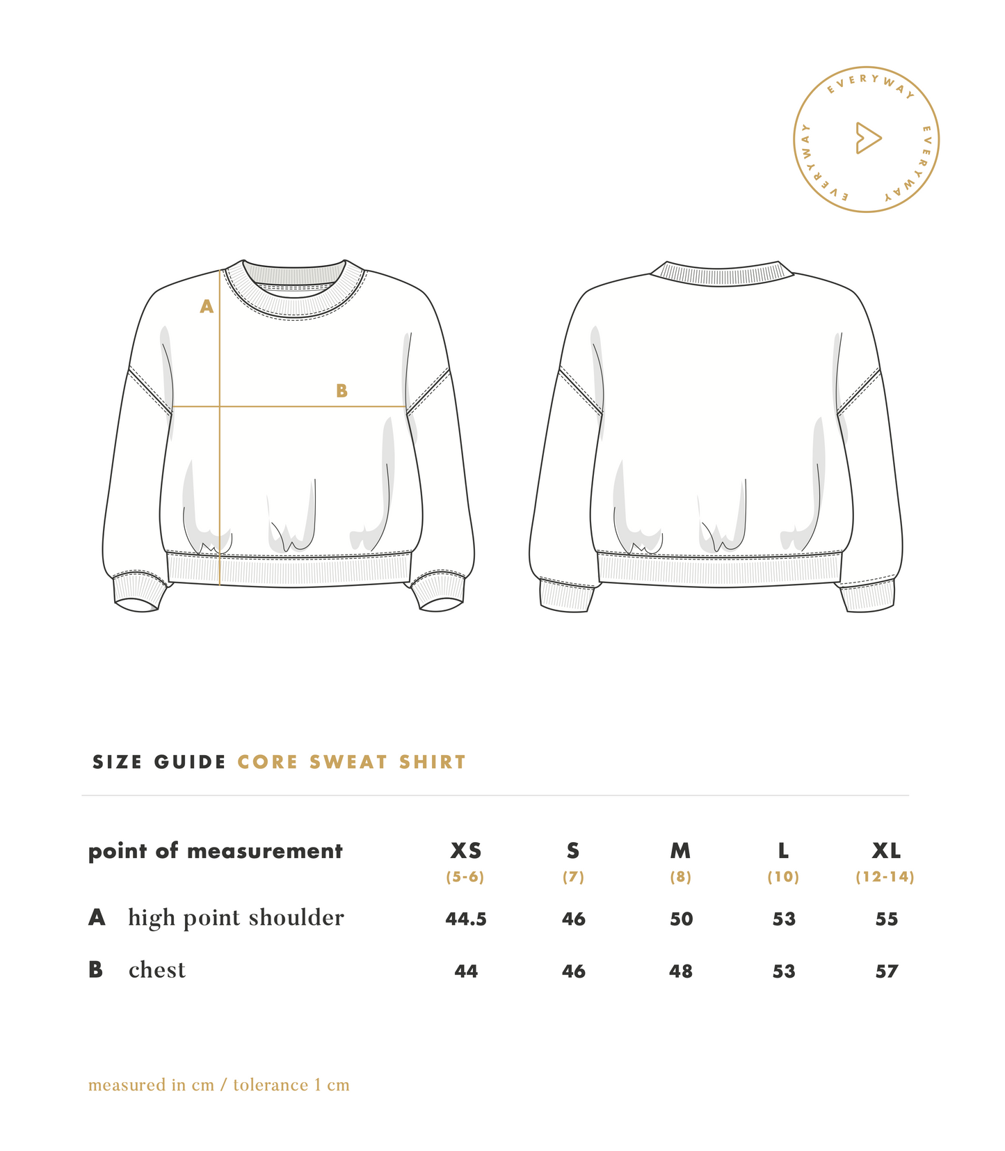Core Sweat Shirt in Black