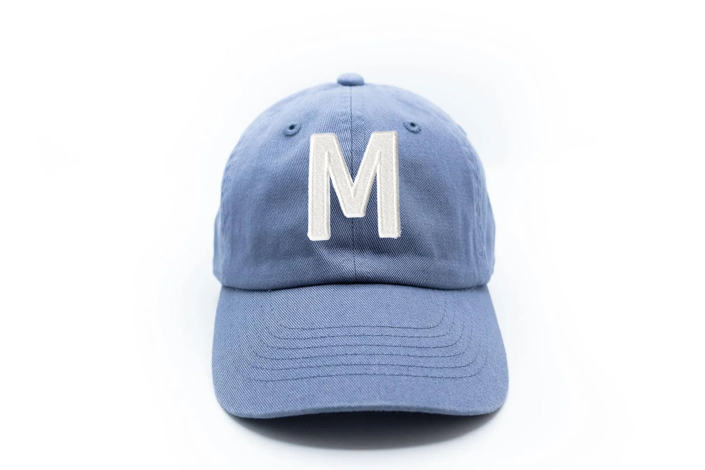 Dusty Blue Letter Baseball Hat