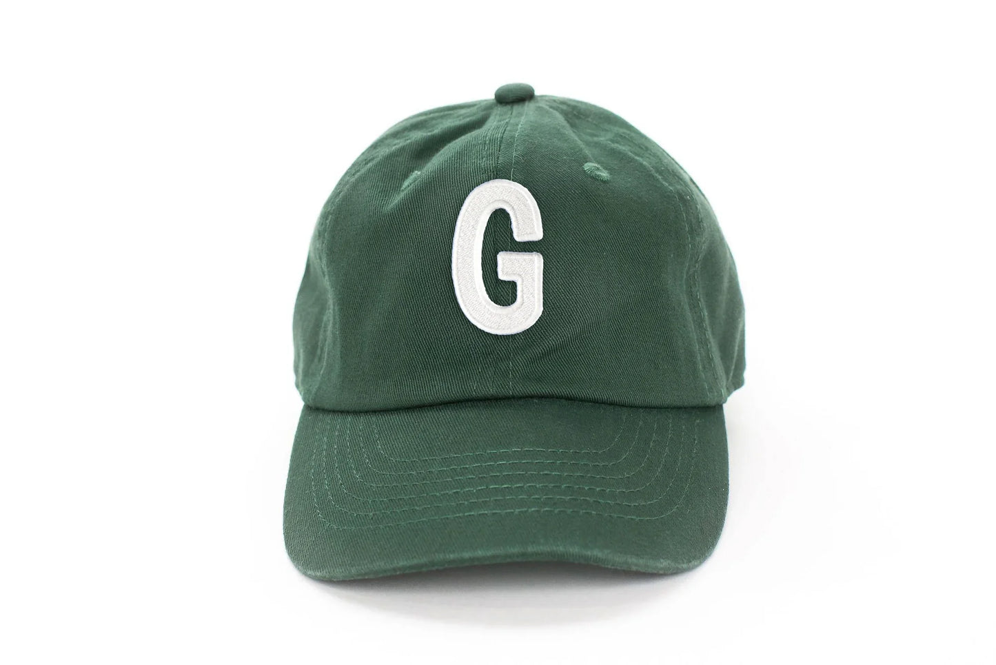 Hunter Green Letter Baseball Hat