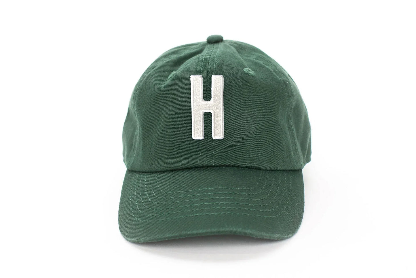 Hunter Green Letter Baseball Hat