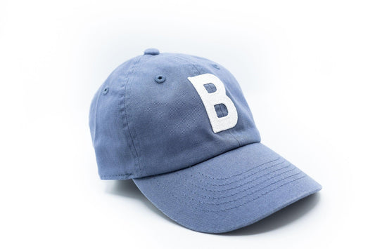 Dusty Blue Letter Baseball Hat