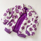 Flower Power Fleece Jacket in Lilac