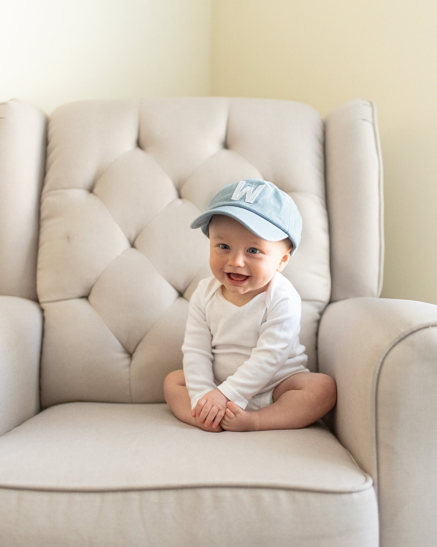 Denim Letter Baseball Hat