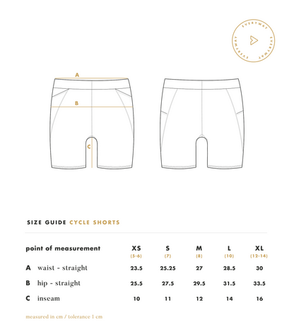 Cycle Shorts in Inca Gold