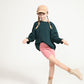 Young girl wearing Everyway kids activewear. Featuring Cycle Shorts in Dusty Rose.
