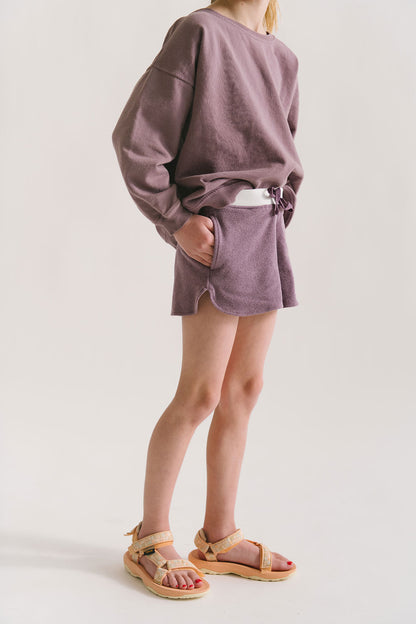 Cloud Shorts in Plum